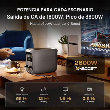 EcoFlow Delta 3 (1024 WH) 3600 W de Potencia Pico - Img 122289097
