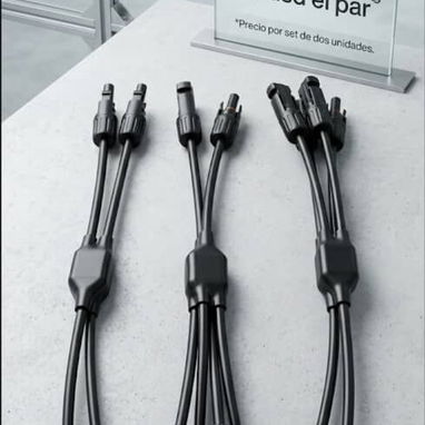 Conectores mc4 tipo Y, bases, cable XT60I, transfer, breaker para paneles solares - Img 121449471