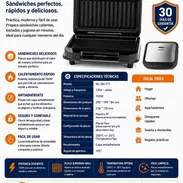SANDWICHERA GRILL MILEXUS, ENTREGA DE FACTURA PARA SU GARANTÍA. VARIEDAD DE SANDWICHERAS, HORNOS Y MICROONDAS - Img 56805257