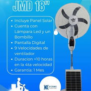 Ventilador Recargable de Pedestal JMD de 18 pulgadas con su panel solar en 85 USD mensajeria gratis según el lugar - Img 55952962
