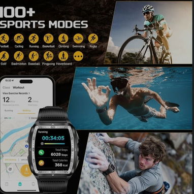 45 USD O AL CAMBIO SMARTWATCH KT83 DE GAMA ALTA RESISTENTE AL AGUA 5ATM VALVULA DE DESCOMPRESIÓN..PANTALLA AMOLED 400MA - Img 123188741