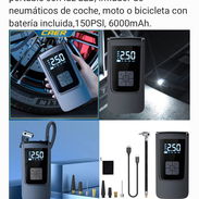 Compresor de aire portátil de batería para auto o moto - Img 49340563