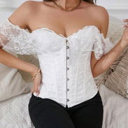 🤍 Corsé blanco elegante – Talla S – $40 USD - Img 56477736