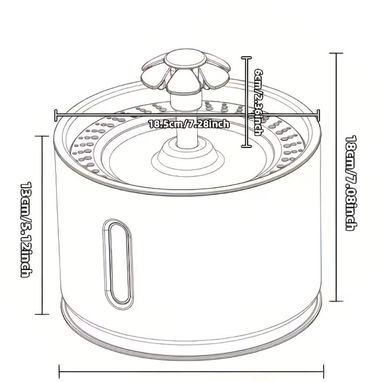 Fuente de Agua Inteligente para Gatos Alimentación USB - Img 120054806