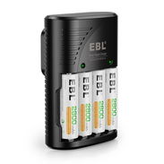 combo de pilas recargables AA y cargador marca EBL ⚡ - Img 50950365