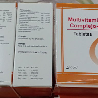Complejo B Dipirona Diclofenaco Ibuprofeno Paracetamol Aspirina 脕cido F贸lico - Img 120739660