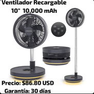 Ventilador portátil 10" 10,000 mAh Batería Recargable , entrega de Factura para su garantía. Variedad de Ventiladores - Img 56877824