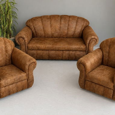 JUEGO DE MUEBLES MADERA BUENA - 7/10