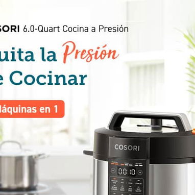 Olla reina COSORI Cap: 5.7Lt (9 en 1) <- multifuncional 1100W (110V/60Hz) 13 PROGRAMAS, PANTALLA LED + RECETARIO NUEVA - Img 126645955