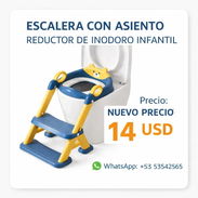 INFANTIL | ESCALERA CON ASIENTO REDUCTOS DE INODORO INFANTIL - Img 54880464