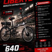 BICICLETA ELÉCTRICA PLEGABLE - Img 55956227