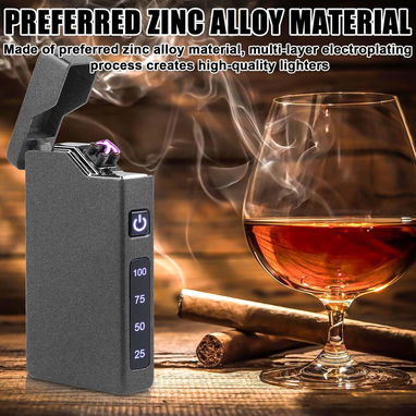🔥Encendedor eléctrico USB recargable – Fosforera de plasma portátil con indicador🔋 | Regalo elegante🎁 - Img 106866955