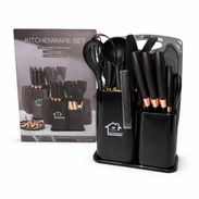 SET DE UTENSILIOS DE COCINA CON CUCHILLOS Y ORGANIZADOR NUEVOS EN CAJA!!! - Img 54883540