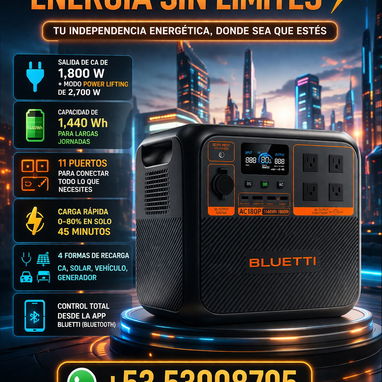 PLANTA DEENERGIA / ESTACIÓN DE CARGA BLUETTI AC180P  HASTA LA PUERTA DE LA CASA  53008795 - Img 121136833