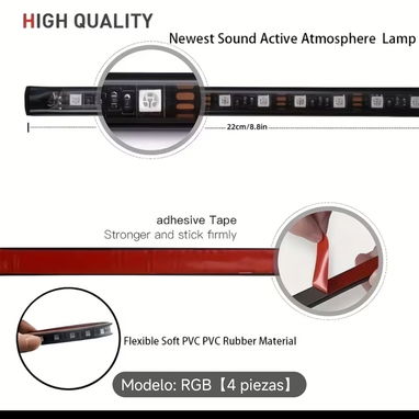 Sistema de LED decorativas RGB para motocicletas luces neón coloridas - Img 114202354