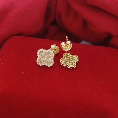 Variados modelos de aretes de oro 10k - 5/10