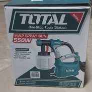 Pistola de pintar 𝗧 𝗼 𝘁 𝗮 𝗹 industrial (uso profesional en empresas de construcción) 550W con compresor portatil - Img 52884578