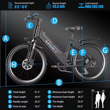 🚴‍♂️ Bicicleta Eléctrica Adultos – Motor 749W - Img 124354549