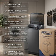 Lavadora Carga Superior ROYAL 9kg | $330 USD | Transporte Incluido + Factura a tu Nombre y Garantía | Doble Toma Agua - Img 57746223