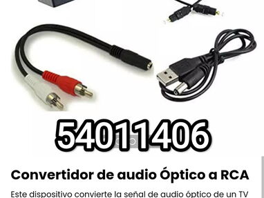 !!Convertidor de audio Óptico a RCA/ Incluye el cable RCA macho a Jack 3.5mm hembra!! - Img main-image