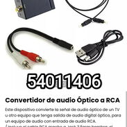 !!Convertidor de audio Óptico a RCA/ Incluye el cable RCA macho a Jack 3.5mm hembra!! - Img 45471686