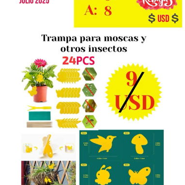Cintas y Trampas 🪰🪳🦟Atrapa Moscas /Insectos s - Img 111712355