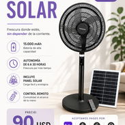 Ventilador recargable Dawang solar 30h - Img 56403862