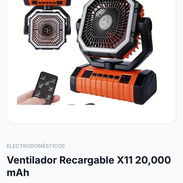 Ventilador recargable- modelo x11 - 20 , 000 mha - Img 56689126