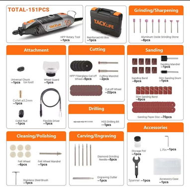 Dremel herramienta rotativa con sus accesorios, extensor, protector y caja. Nuevo. - Img 95042826