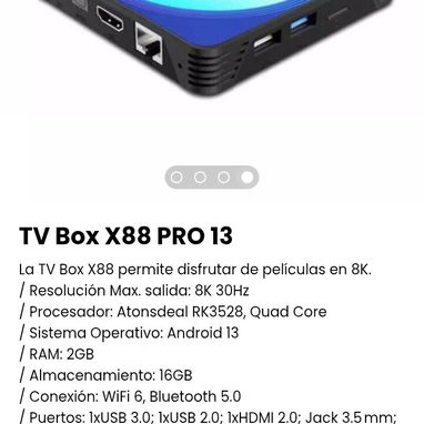 TV Box X88 PRO 13. Nuevo - Img 105474008