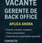 Gerente de Back Office - Img 50567693