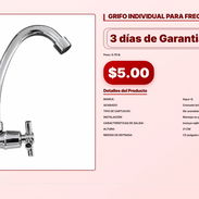 GRIFO INDIVIDUAL PARA FREGADERO A PARED . - Img 56933131