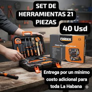 SET DE HERRAMIENTAS 21 PIEZAS, Entrega por un mínimo costo adicional para toda La Habana - Img 55798270