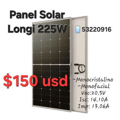 🌞‼️PANELES SOLARES: MILEXUS 500W, Longi 225W, JaSolar 550W|Cable fotovoltaico, conectores mc4, bases y más... - 3/7