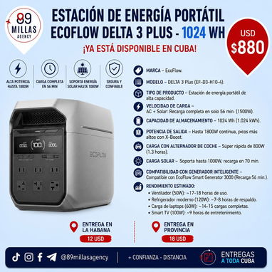 Estacion de Energía  Portatil Delta 3 - Img 123061763