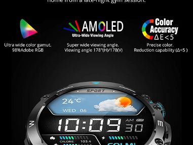 COLMI-reloj inteligente M42 para hombre, smartwatch IP68 - Img 68778358