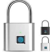 Candado De Seguridad Huella Digital Alta Para Maletas Locker color plateado -negro - Img 51415237