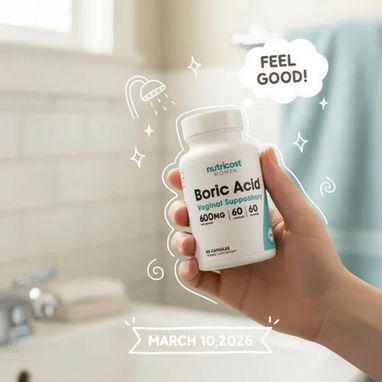 Óvulos Vaginales de Ácido Bórico Nutricost Borasol en óvulos - Img 116352797