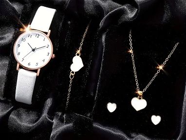 ✨🦁✨Set reloj, collar, pulsera y pendientes de corazón,.,.✨🦁✨ - Img main-image