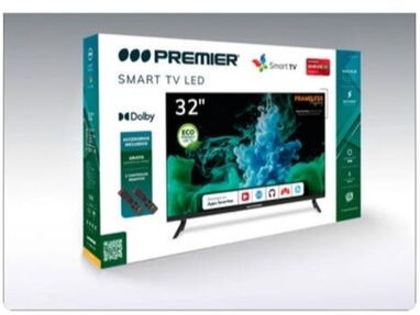 Smart TV de 32 pulgadas Premier con 2 mandos soporte y barra de sonido adicional - Img 64480918
