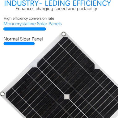panel solar 100W 12V con controlador de carga PWM 20 Amp - Img 85196890