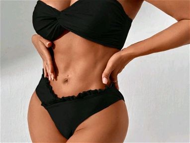 Bikini Shein straple talla pequeña S color negro nuevo - Img main-image-45606686