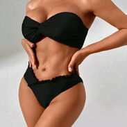 Bikini Shein straple talla pequeña S y M color negro nuevo - Img 45606686
