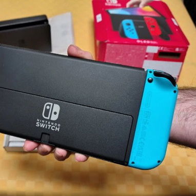 Nintendo switch oled a la paja todo sus accesorios todos de nintendo 1 juego - 2/3
