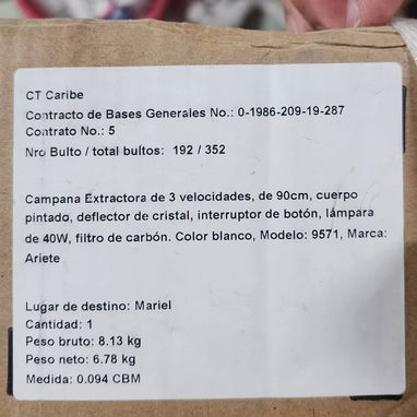 CAMPANA EXTRACTORA ARIETE - Img 123147962