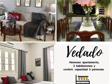 Apartamento turístico de dos habitaciones  en Vedado.  Llama AK 50740018 - Img main-image-44108257