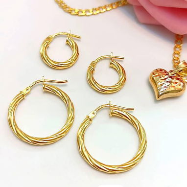 Argollas originales oro 10K. LM joyería. Tiendas físicas en la vibora y C. Habana. Garantia en compra - 2/2