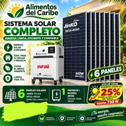 Sistema solar completo dos en uno marca infini con paneles - Img 58394407
