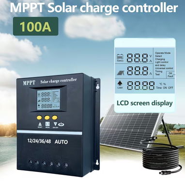 Control de carga de panel solar 100A  MPPT y PWM leer dentro - 6/7
