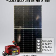 Panel Bifacial 545W + Cable Solar de 5m - Img 57274363